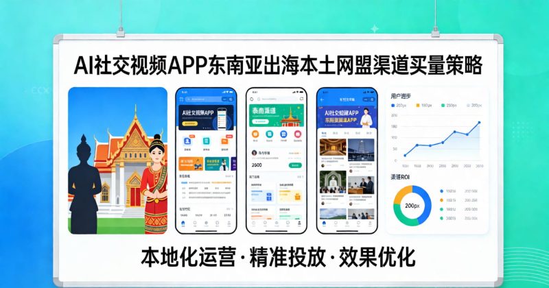 AI社交视频APP出海东南亚：依托本土网盟渠道的精细化买量运营策略-图仕出海