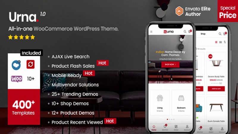 Urna v.2.5.15 多合一 WooCommerce家具WordPress 主题下载-图仕出海