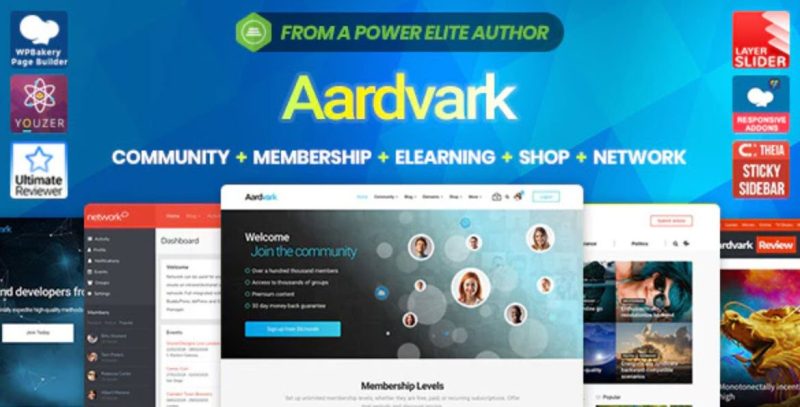 Aardvark v4.7.1 会员 & 社区BuddyPress主题下载-图仕出海