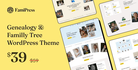 FamiPress v1.2.0 – 家谱和家庭WordPress主题下载-图仕出海