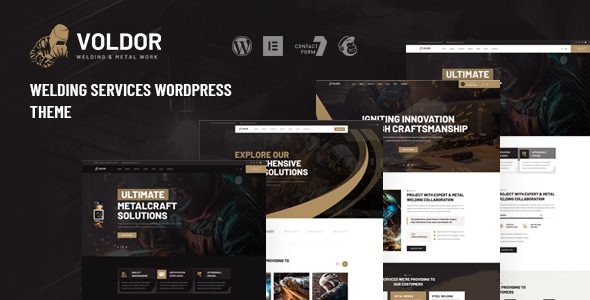 Voldor v1.1.0 – 焊接和金属工作 WordPress 主题下载-图仕出海