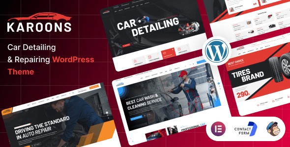Karoons v1.0.0 汽车美容与维修 WordPress 主题下载-图仕出海