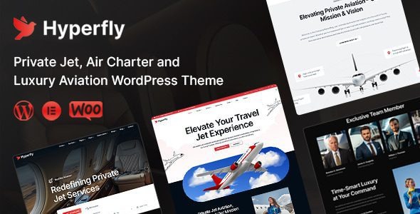 HyperFly v1.0.0 私人包机与航空 WordPress 主题下载-图仕出海