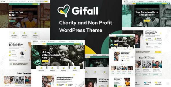 Gifall v1.0.1 慈善非营利 WordPress 主题下载-图仕出海