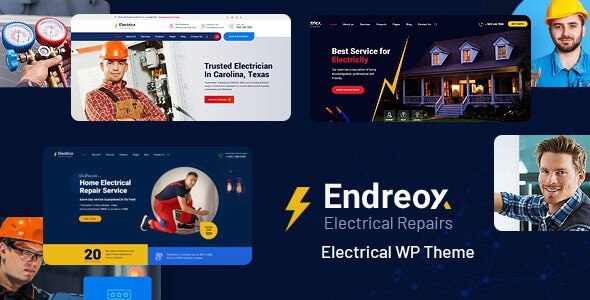 Endreox v1.0 电气维修 WordPress 主题下载-图仕出海