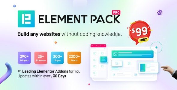 Element Pack Pro v9.7.0 Addons for Elementor Elementor设计元素小部件插件破解版下载-图仕出海