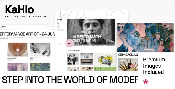 Kahlo Art Gallery and Museum Theme v1.2.1 美术馆和博物馆主题下载-图仕出海