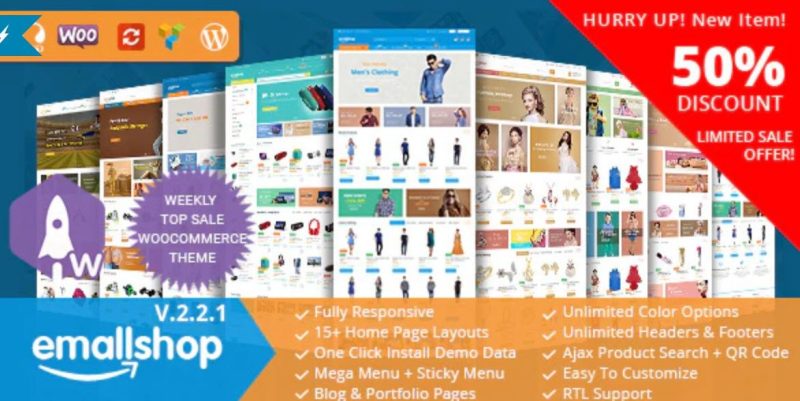 EmallShop v.2.4.24 – 响应式多用途WooCommerce 主题下载-图仕出海