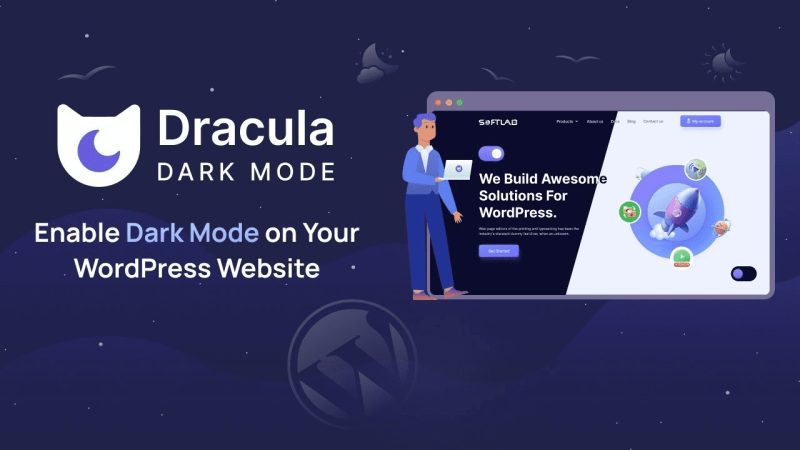 Dracula Dark Mode (PRO) v1.3.5 wordpress暗黑黑夜模式插件下载-图仕出海
