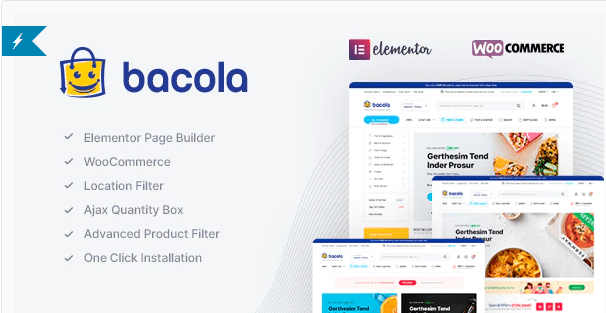 Bacola v1.6.2 杂货店和食品电子商务主题下载-图仕出海