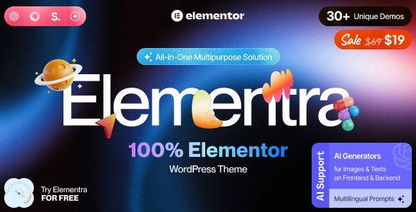 Elementra v2.0.0 -100％Elementor WordPress主题下载-图仕出海