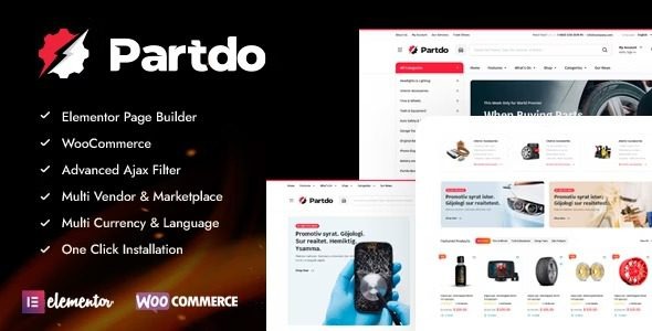 Partdo v1.4.9 汽车零件和工具店 WooCommerce 主题下载-图仕出海
